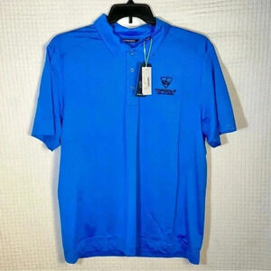 NEW Cutter And Buck Shirt Polo Mens Size Large Dry Tec 50+ TOP GOLF TEE UP CREW